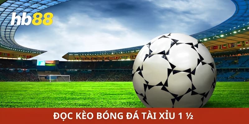 Đọc kèo bóng đá tài xỉu 1 ½ như thế nào?