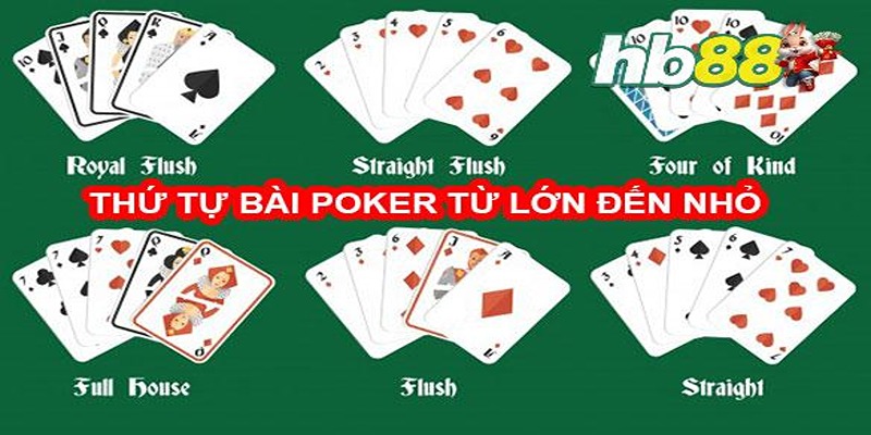 Chi tiết về độ mạnh yếu của các bộ trong Poker đã được nêu trên đây